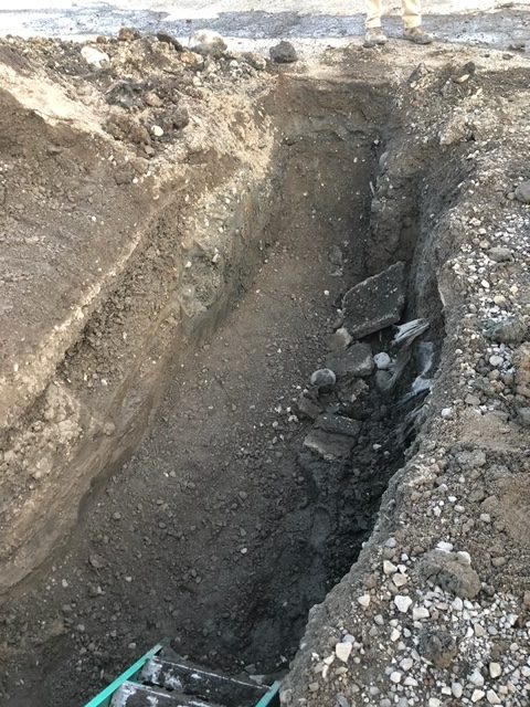 Drain excavation project