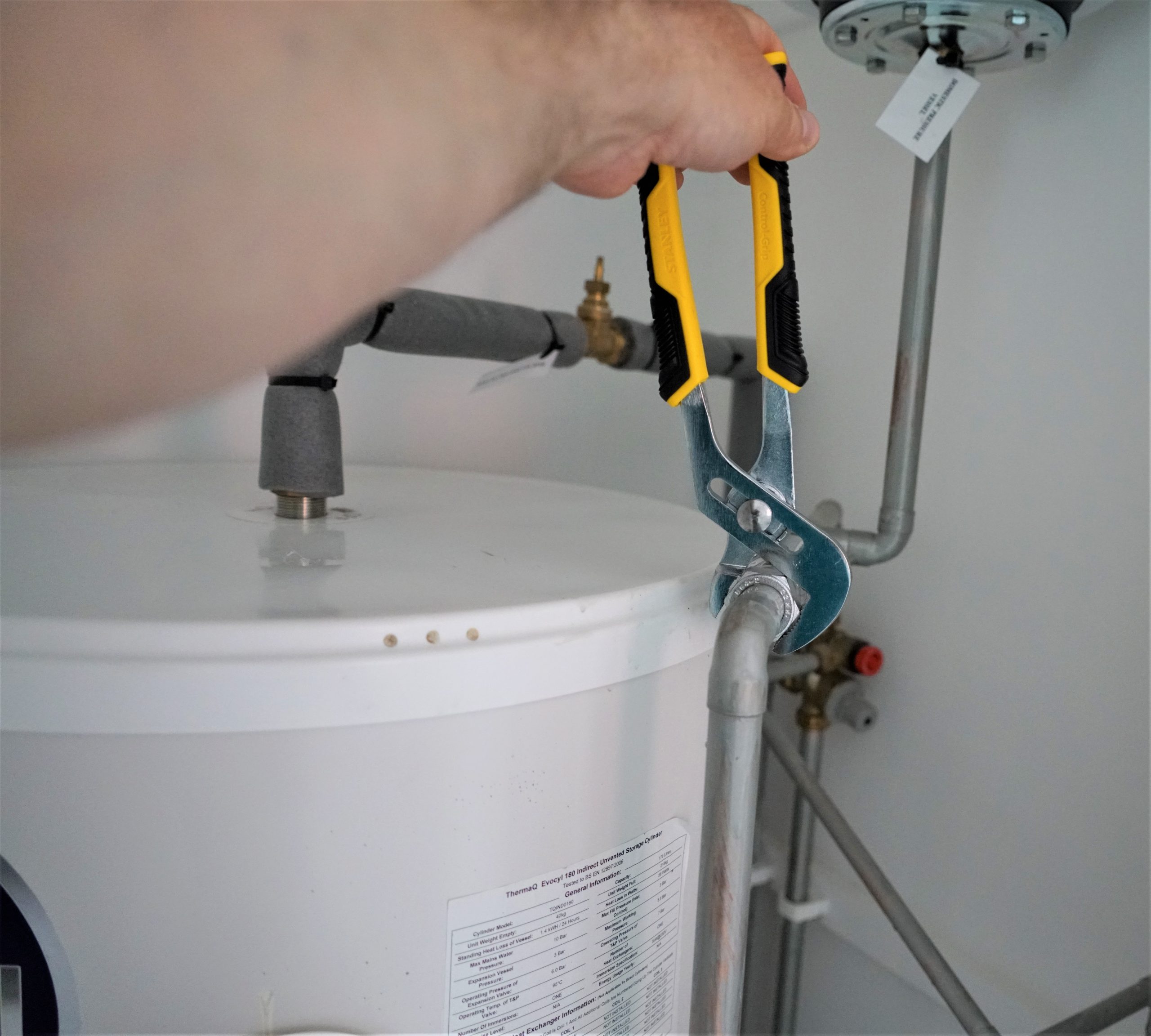 Water heater and gas line installation